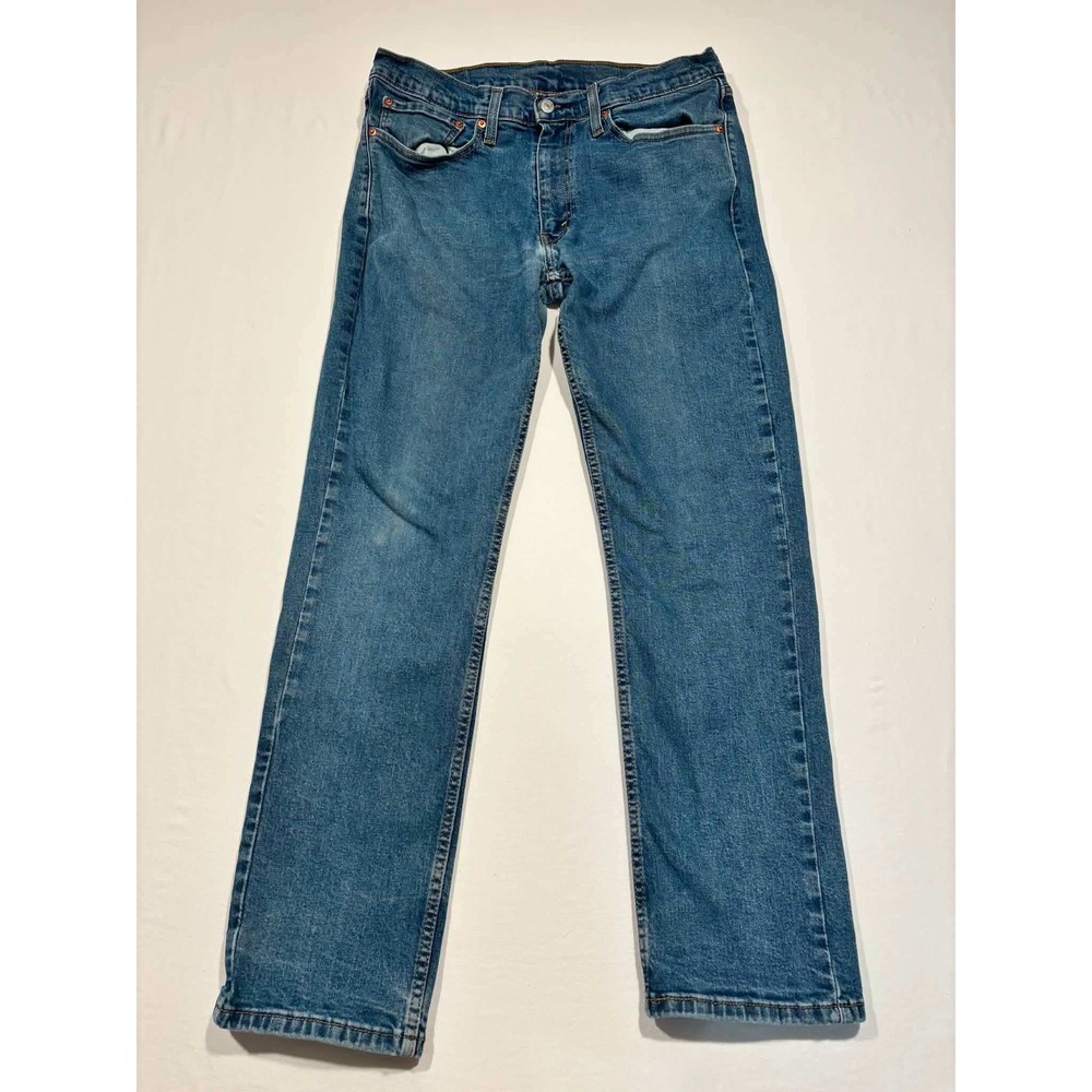 Levis 514 Straight Fit Mens Jeans Blue Denim Medium Wash W34 L32